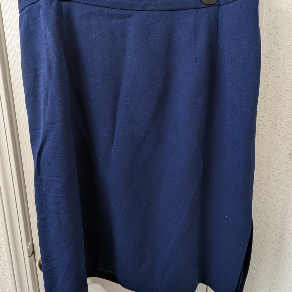 Talbots Classic Navy Pencil Skirt